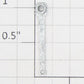 Roundhouse 77007 HO Unfinished Diecast Main Drive Rod