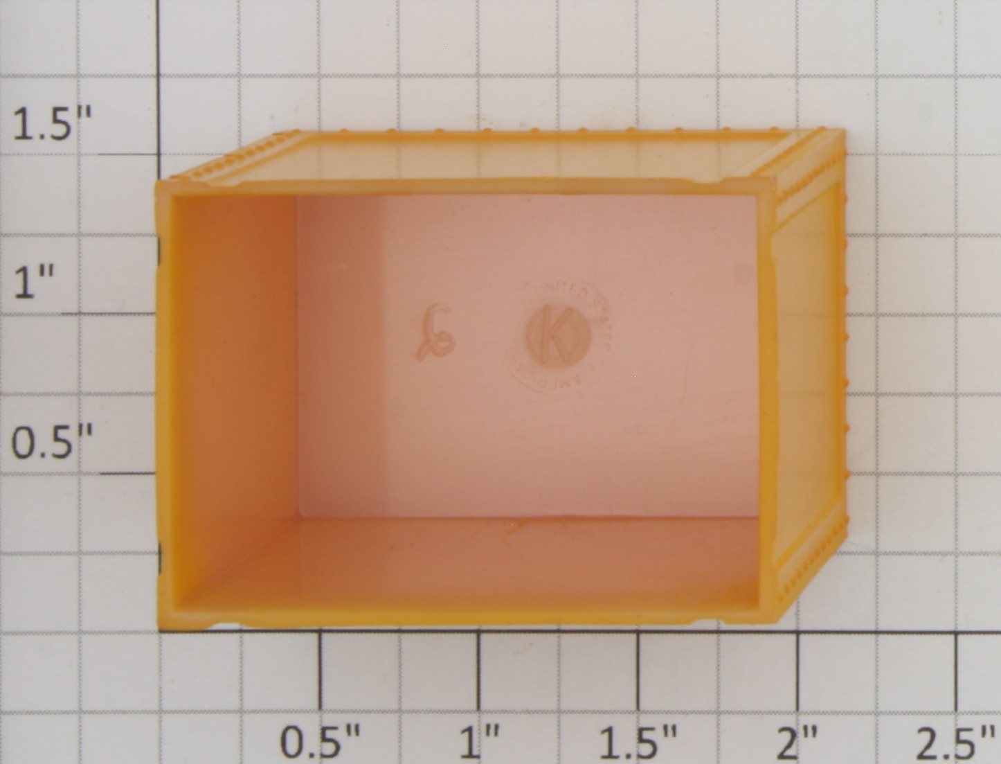 K-Line K1994YX O Gauge Yellow Container without Top Hatch