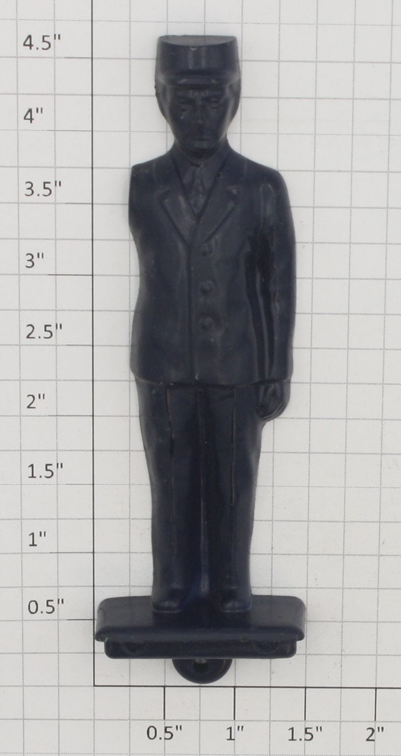 Acme 0627-1039 G Gauge Blue Railroad Conductor Figure Missing Right Ar ...