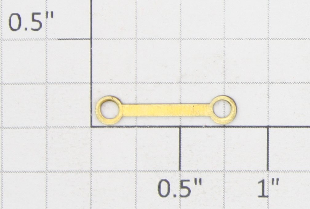 Roundhouse 76106 HO Large Hole Short Brass Side Rod