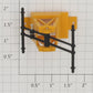 K-Line K2625-2 Yellow Handcar Handle Frame with Handle and Pin