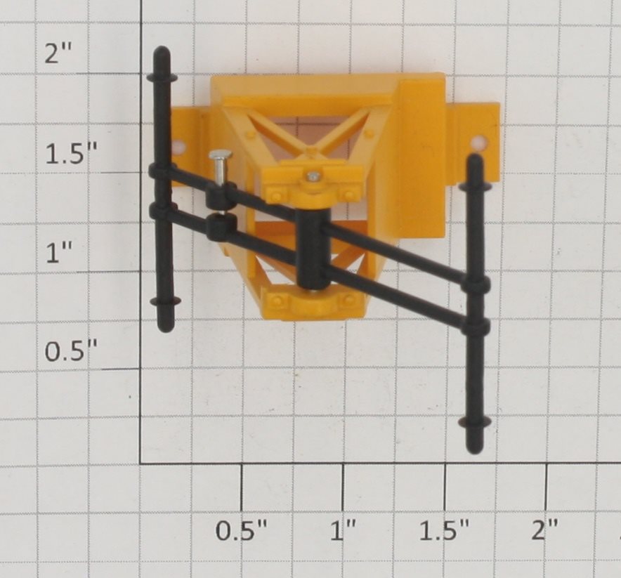 K-Line K2625-2 Yellow Handcar Handle Frame with Handle and Pin