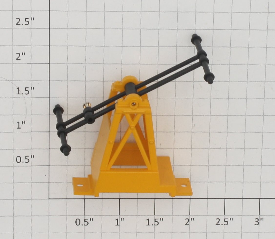 K-Line K2625-2 Yellow Handcar Handle Frame with Handle and Pin