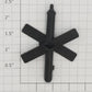 Lionel 262-10 Black Crossbuck Railroad Crossing Sign with White Lettering