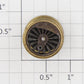 Roundhouse 71152 HO Black Geared Driver Wheel Set
