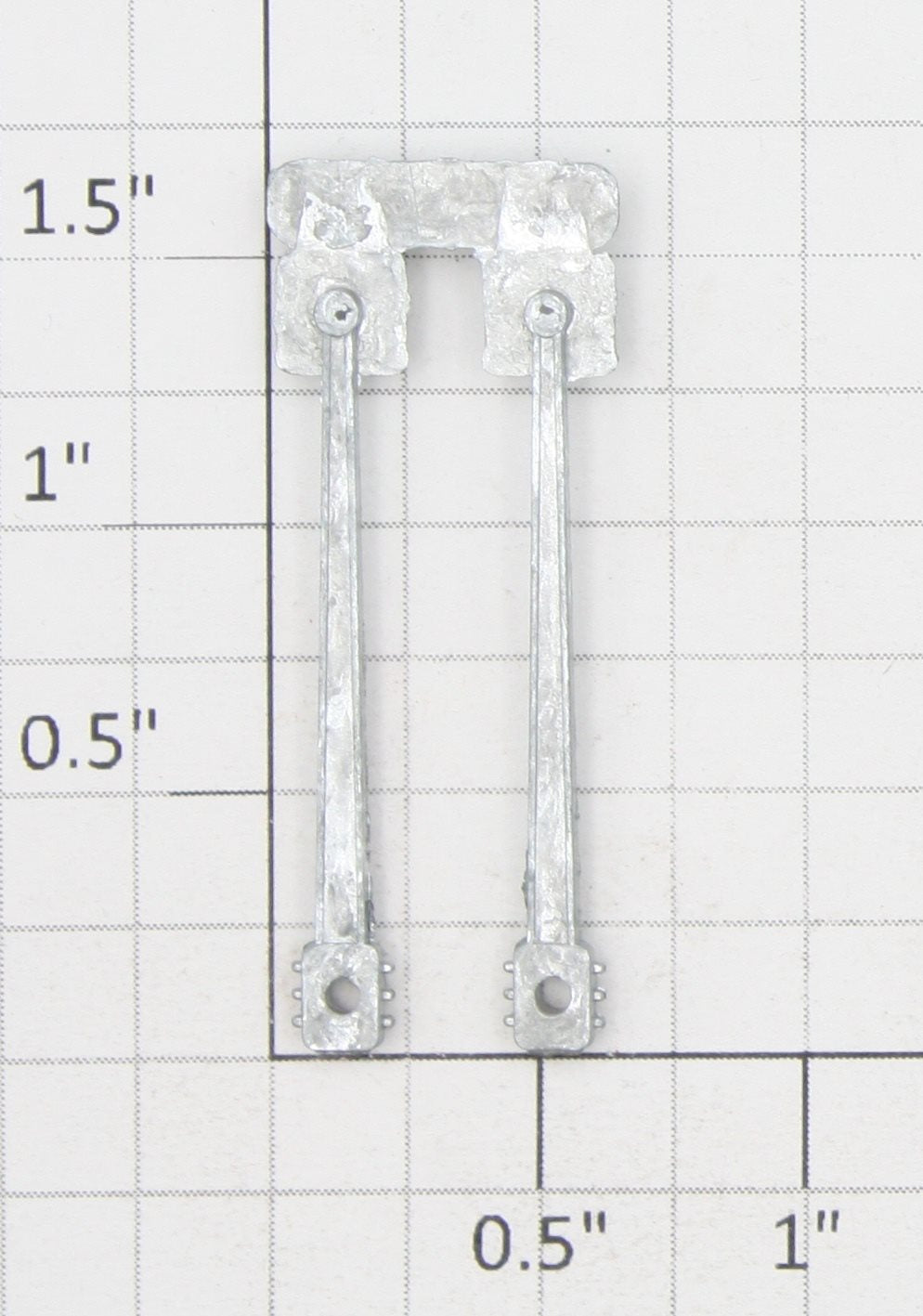 Roundhouse 76007 HO Unfinished Die Cast Main Drive Rod (Set of 2)