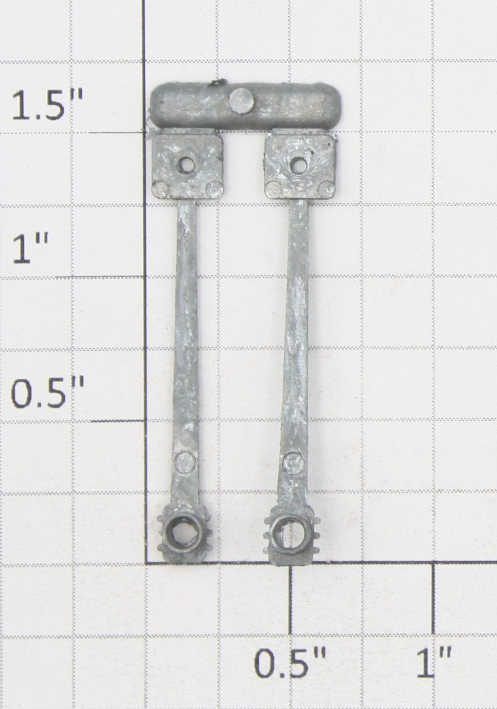 Roundhouse 76107 HO Unfinished Die Cast Main Drive Rod (Set of 2)