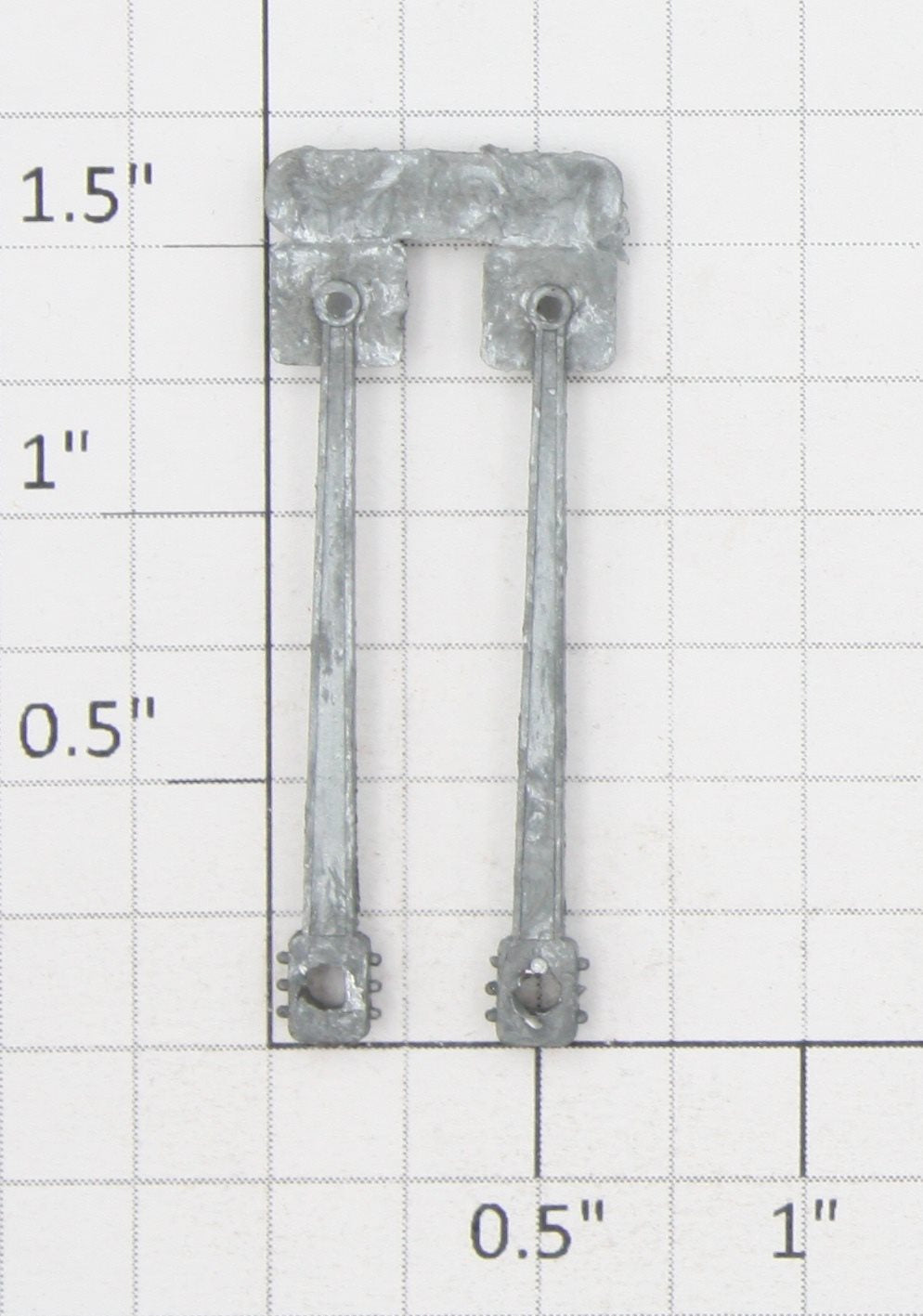Roundhouse 76107 HO Unfinished Die Cast Main Drive Rod (Set of 2)