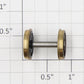 Roundhouse 76151 HO Black Idler Driver Wheel Set with Brass Rim