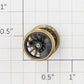 Roundhouse 76151 HO Black Idler Driver Wheel Set with Brass Rim
