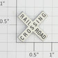 Acme 06-328 RR Crossing Arms with Black Lettering