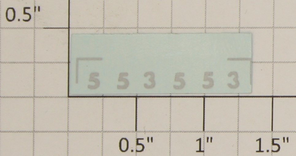 American Flyer 553-10 Silver Lettering 