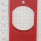 Lionel 8204T-30 Red Speaker Baffle