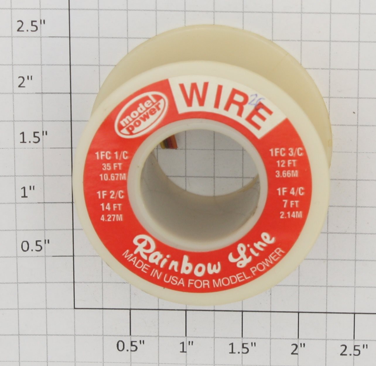 Model Power 0625-4 26 Gauge 4-Conductor Stranded Hook-Up Wire (10' +/-)