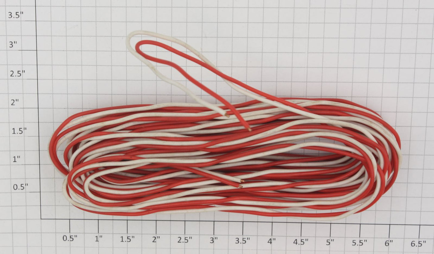 Acme 5407-1 18 Gauge 2 Conductor Red and White Bell Wire (Sold by Foot)