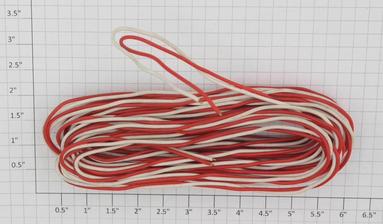 Acme 5407-1 18 Gauge 2 Conductor Red and White Bell Wire (Sold by Foot)