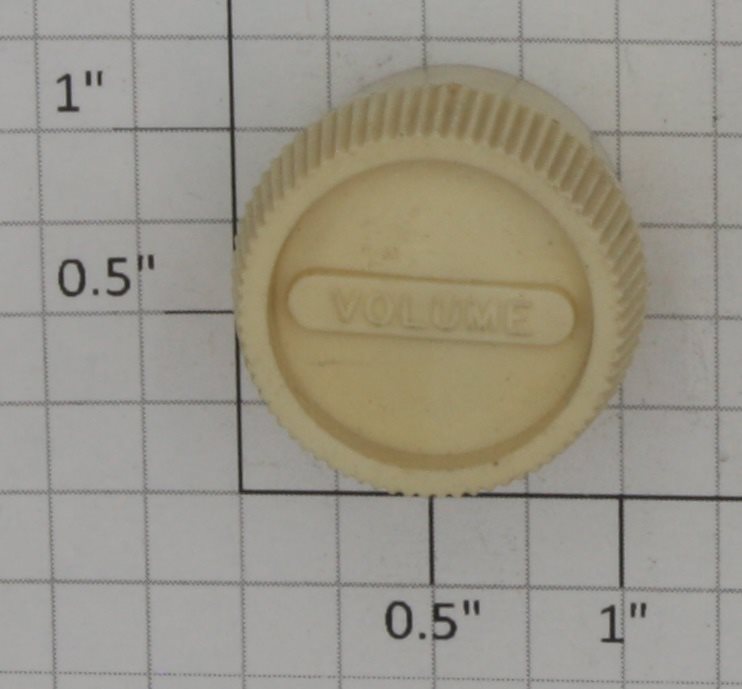 Spear-Tone by Lionel 44000-422 Spear-Tone Phono Off-White Volume Control Knob