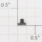 Roundhouse 76208 HO Rectangle Black Plastic Number Board
