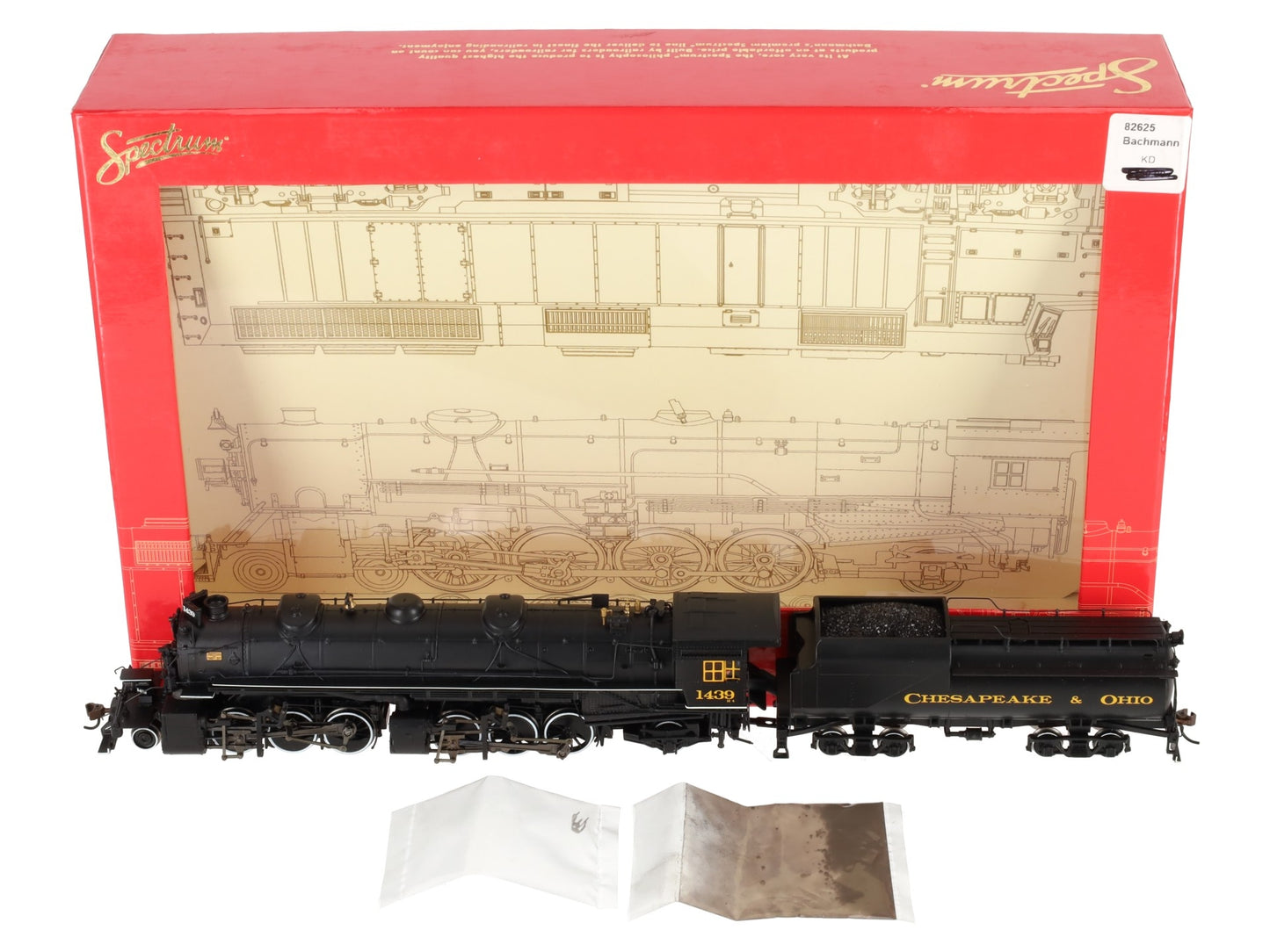 Bachmann 82625 C&O H-4 2-6-6-2 Steam Locomotive w/ Tender w/DCC #1439