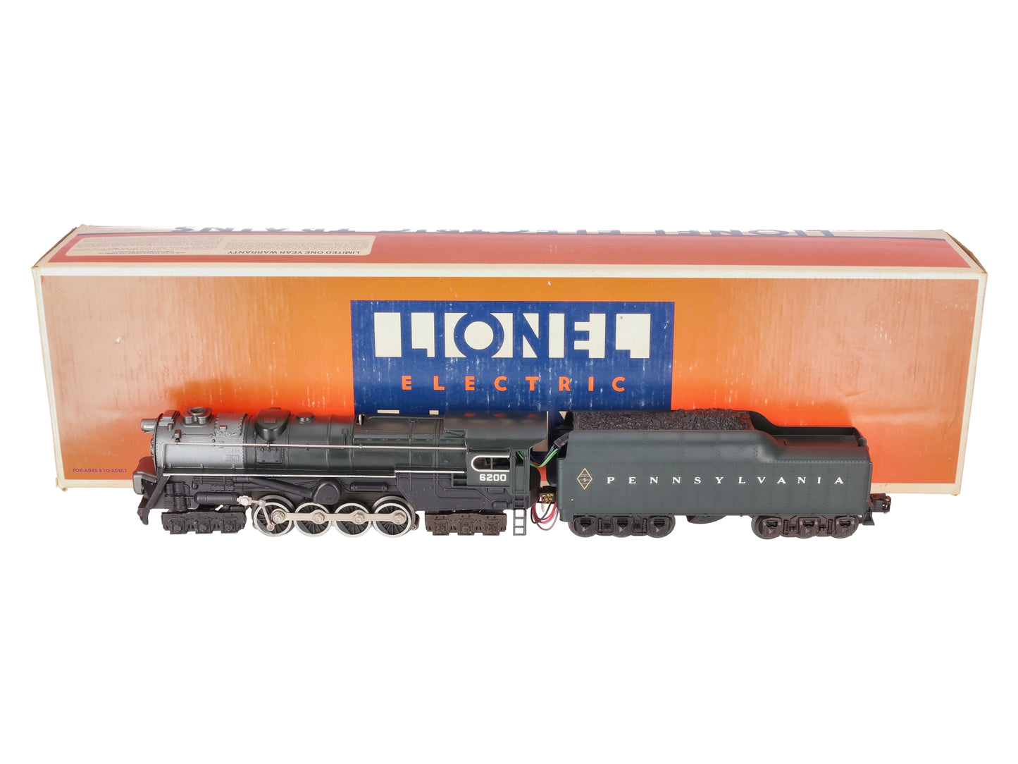 Lionel 6-8404 O Gauge PRR 6-8-6 S-2 Turbine Steam Locomotive & Tender #6200 EX/Box