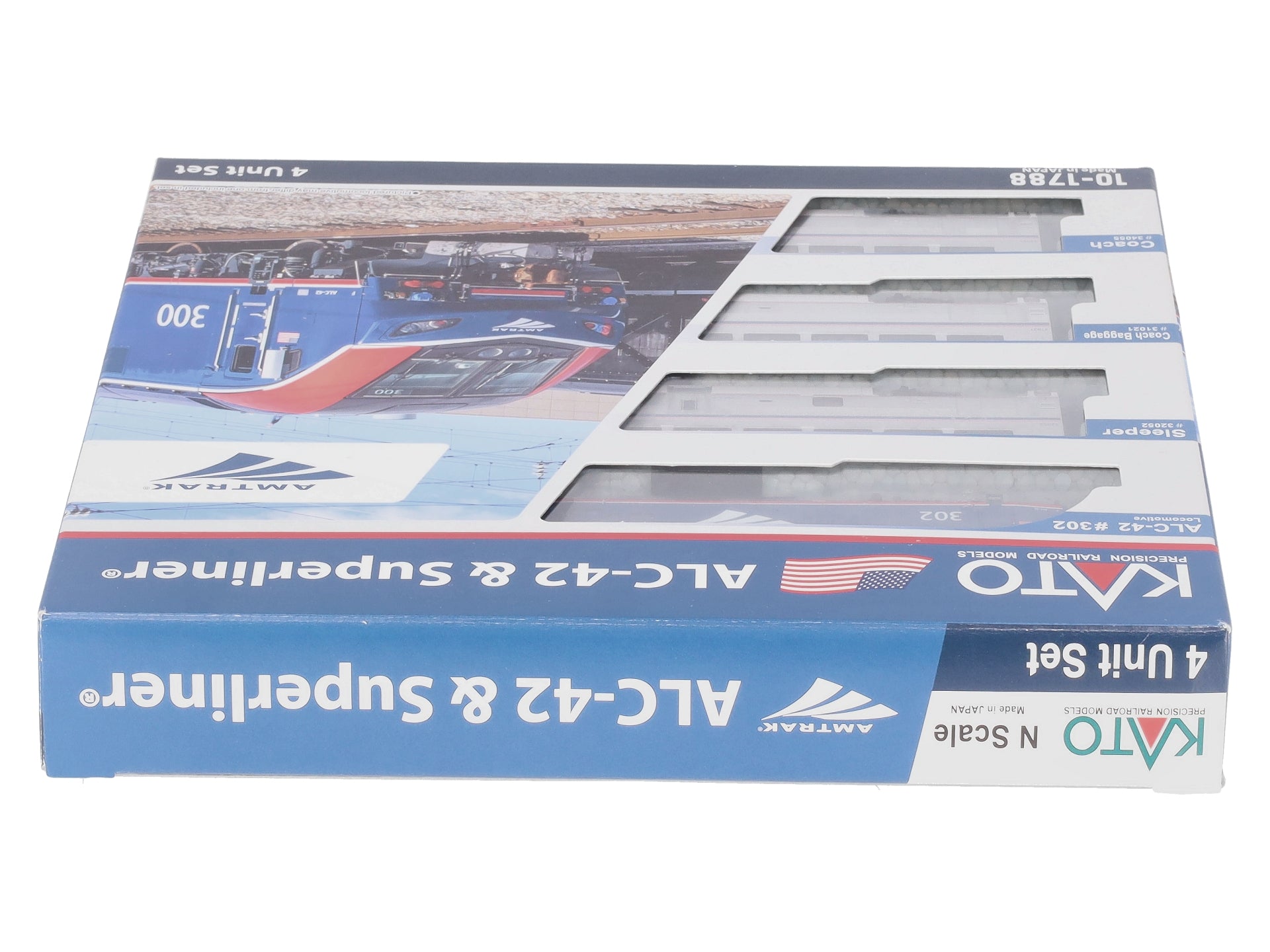 Kato 10-1788 N Amtrak ALC-42 & Superliner Phase VI Train Set (Set of 4)