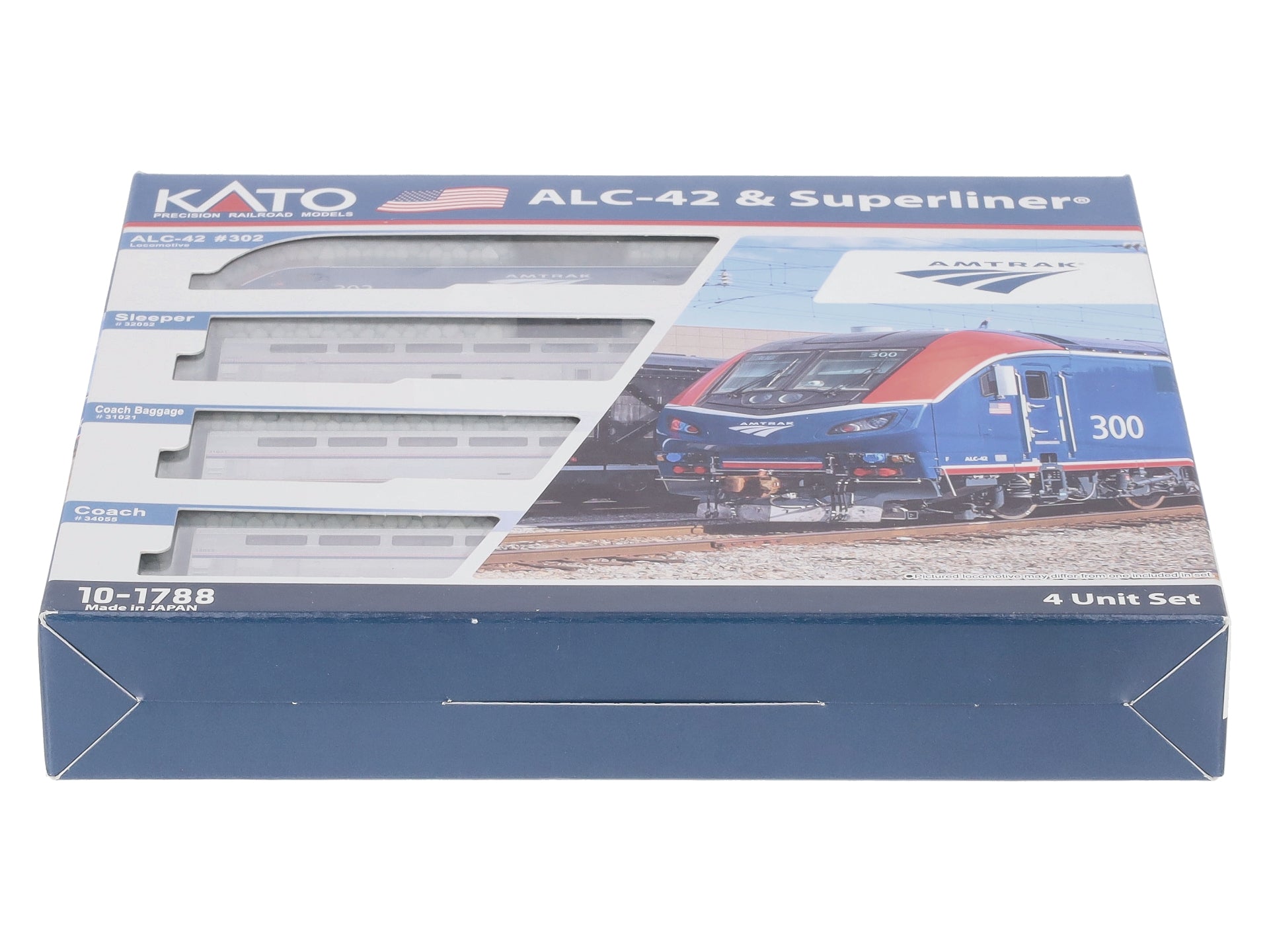 Kato 10-1788 N Amtrak ALC-42 & Superliner Phase VI Train Set (Set of 4)