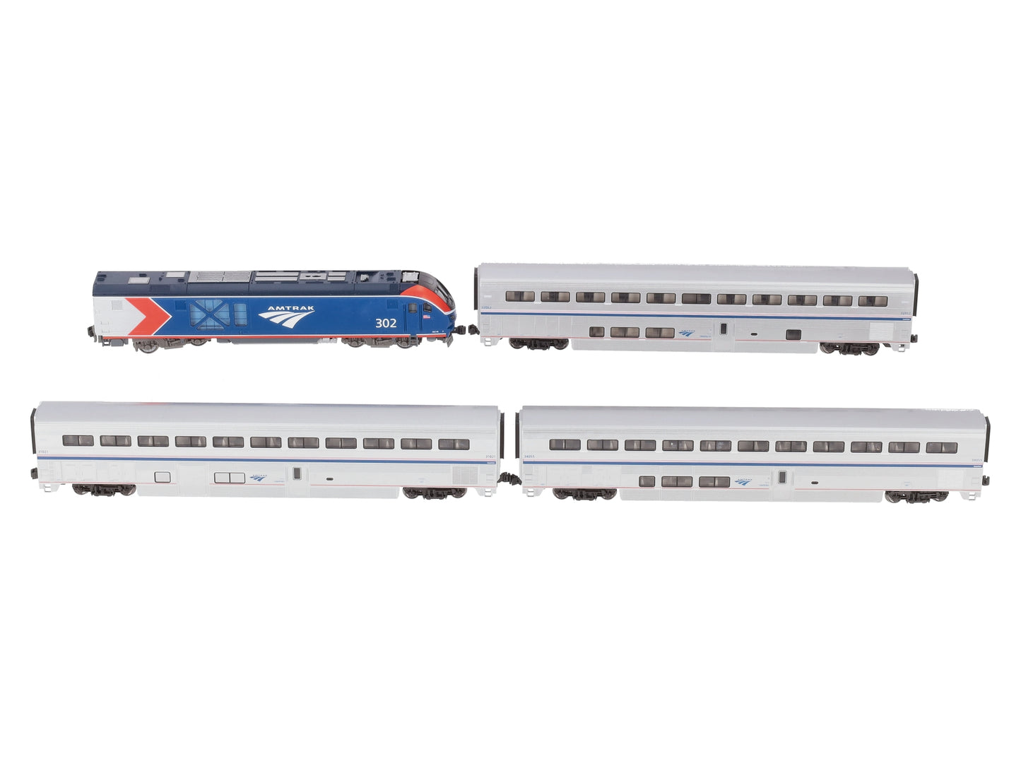 Kato 10-1788 N Amtrak ALC-42 & Superliner Phase VI Train Set (Set of 4)