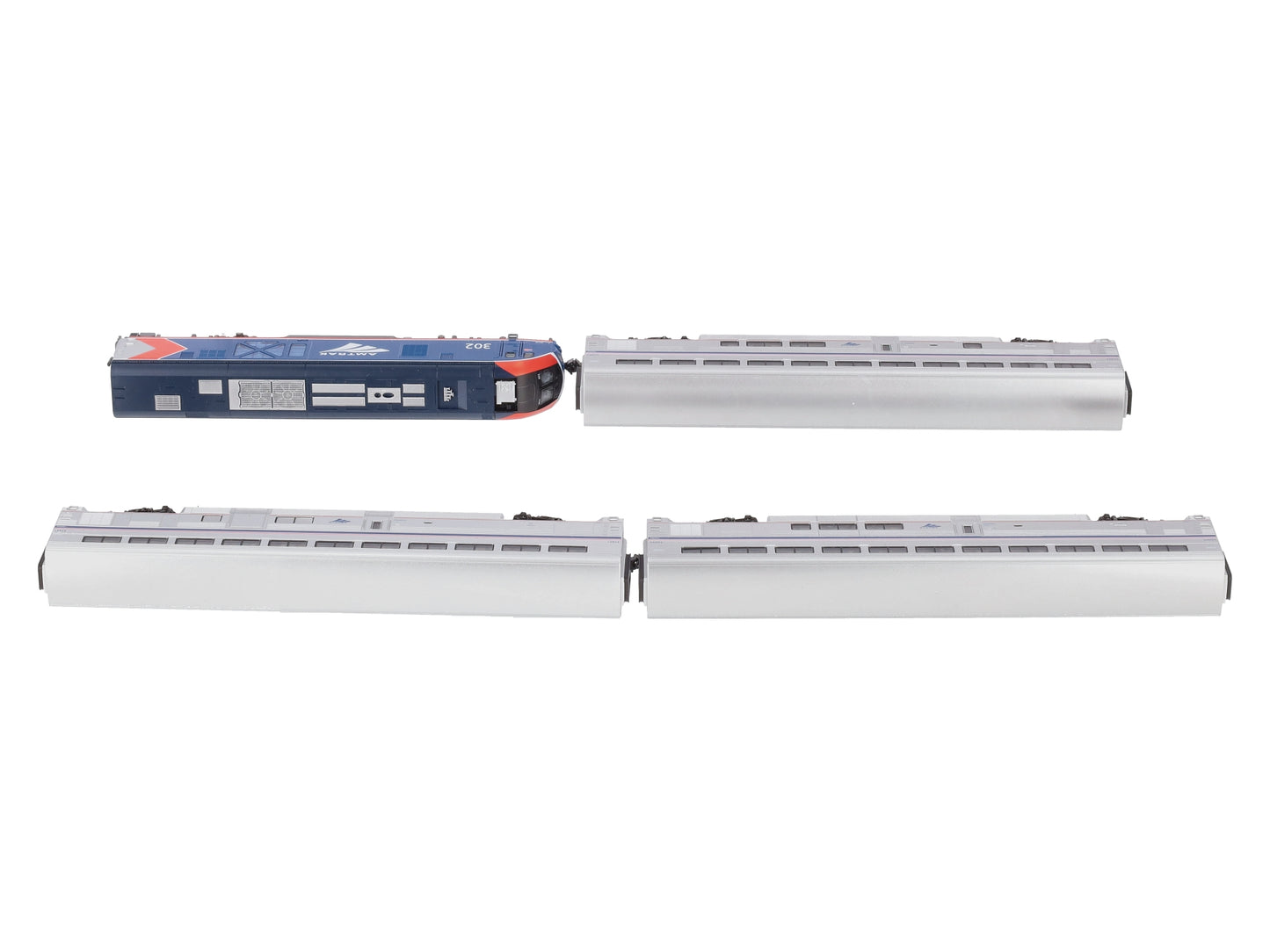 Kato 10-1788 N Amtrak ALC-42 & Superliner Phase VI Train Set (Set of 4)