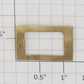 Lionel 0624-8 Brass Nameplate Frame with Tabs