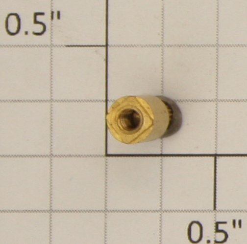 American Flyer ECC189F #4-40 Brass Eccentric Square Boss Stud