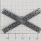 Acme 309-29X Stainless Steel Railroad Crossing Sign