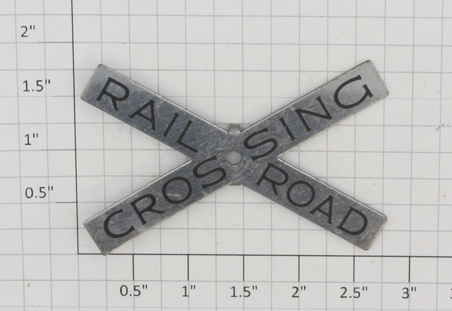 Acme 309-29X Stainless Steel Railroad Crossing Sign