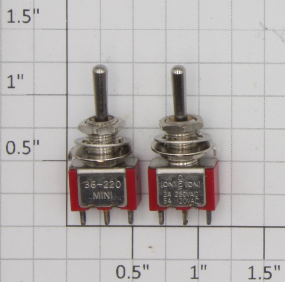 Miniatronics 36-220-02 Toggle Switches Miniature