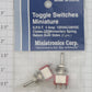 Miniatronics 36-220-02 Toggle Switches Miniature