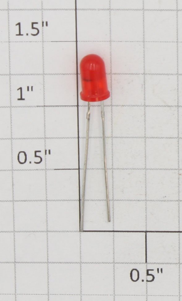 Lionel 1UYTARBN5MML 5mm 2-Pin Red LED Light Bulb
