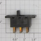 Acme MS-12X Black DPDT On/Off Black Slide Switch .4A @ 28VDC