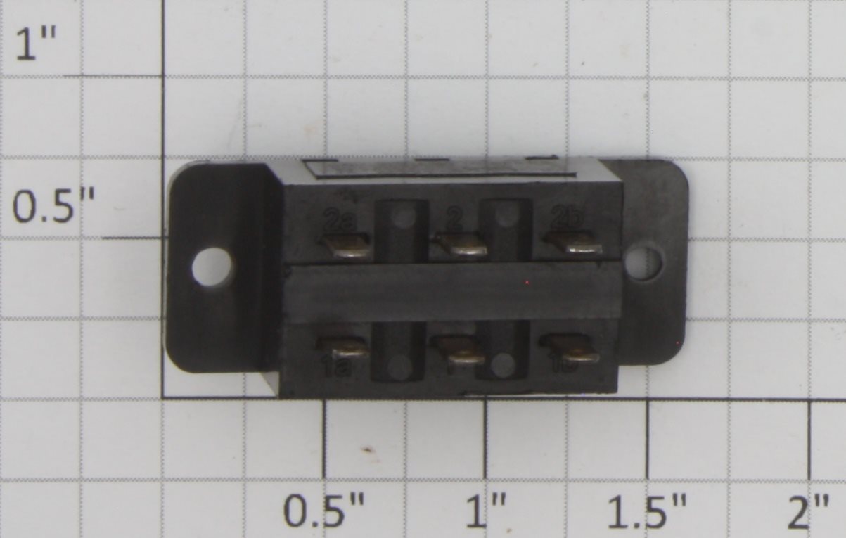 Acme MS-12X Black DPDT On/Off Black Slide Switch .4A @ 28VDC