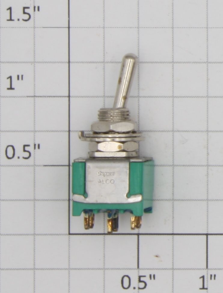 Tyco 1-1571920-7 DPDT Mini On/Off/On Toggle Switch 6A @ 120VAC