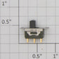 Acme MS-12 Black DPST On/On Black Sub-Mini Slide Switch .4VA @ 28V Max.