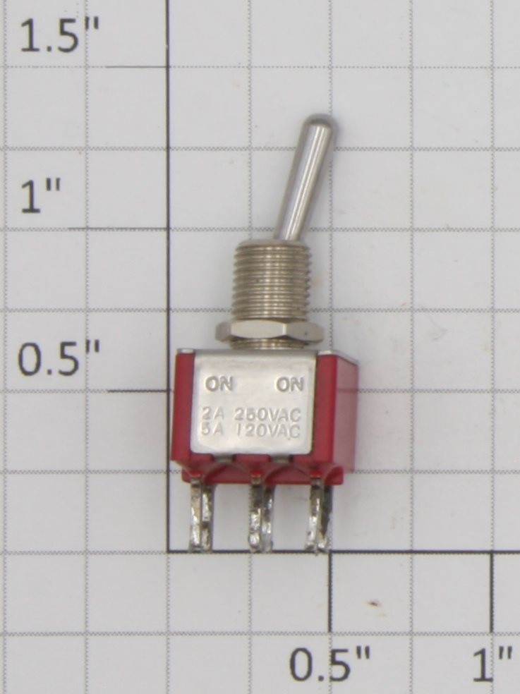Acme 2610B DPDT Mini Paddle Lever Momentary Toggle Switch 5A @ 120VAC