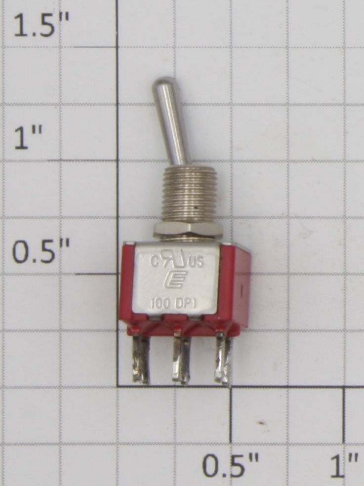 Acme 2610B DPDT Mini Paddle Lever Momentary Toggle Switch 5A @ 120VAC