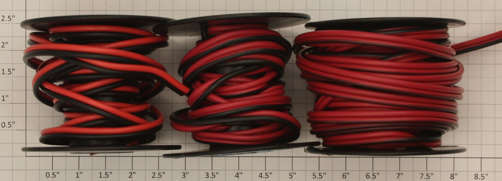 Radio Shack 0625-928 #18 Gauge 2-Conductor Black & Red Wire (Pack of 3)