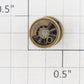 Roundhouse 21153 HO Brass Blind Idler Driver Wheel Set