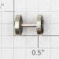 Roundhouse 21153 HO Nickel Blind Idler Driver Wheel Set