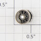 Roundhouse 21153 HO Nickel Blind Idler Driver Wheel Set