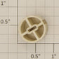 Acme 06-30 White Molded Radio Knob