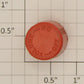Acme 06-26 Orange Molded Radio Knob
