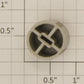 Acme 06-31 Gray Molded Radio Knob