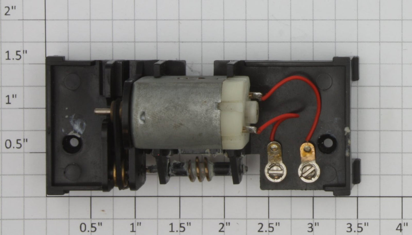 Acme 0627-10 DC Can Motor with Belt Pulley Mounted on Bracket Assembly