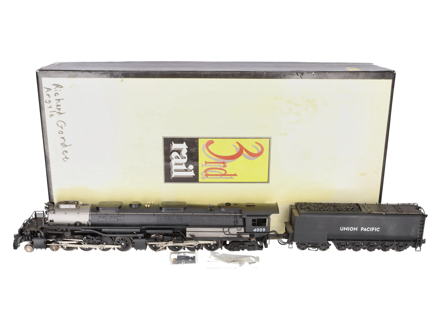 3rd Rail 4023 O UP BRASS 4-8-8-4 Big Boy Steam Loco & Tender w/TMCC 3 Rail #4023 EX/Box
